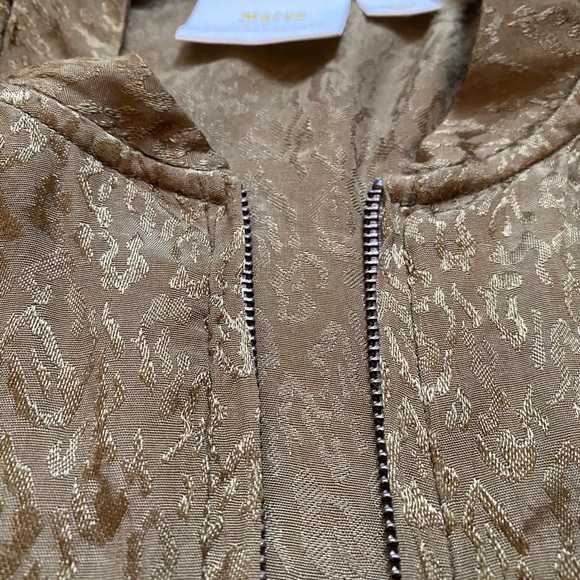 Maeve light weight leopard print bomber jacket (Anthropologie) - Picture 4 of 7